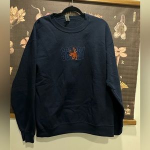 Scooby Doo embroidered navy blue crewneck